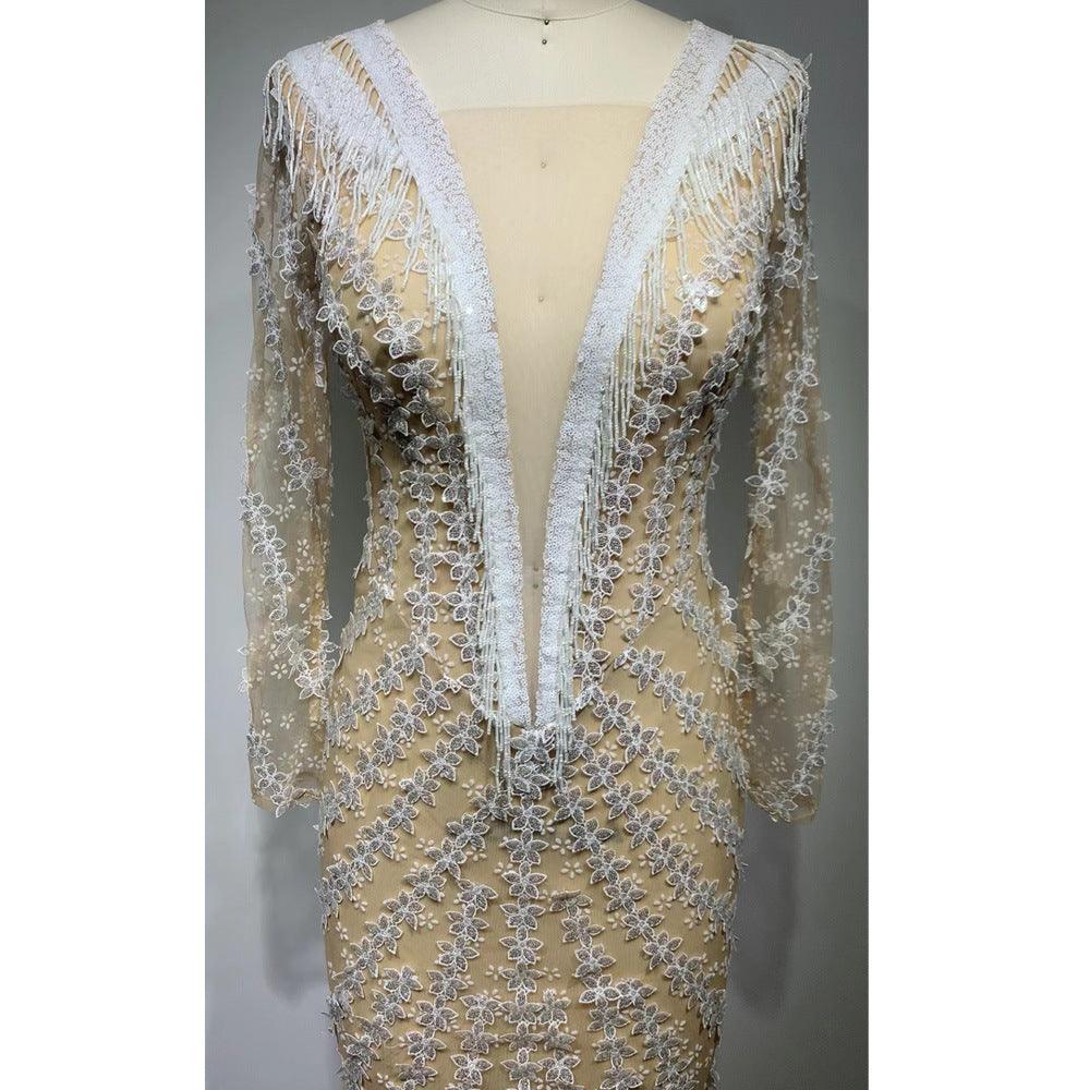 Backless Tight Fishtail Sheath Dress