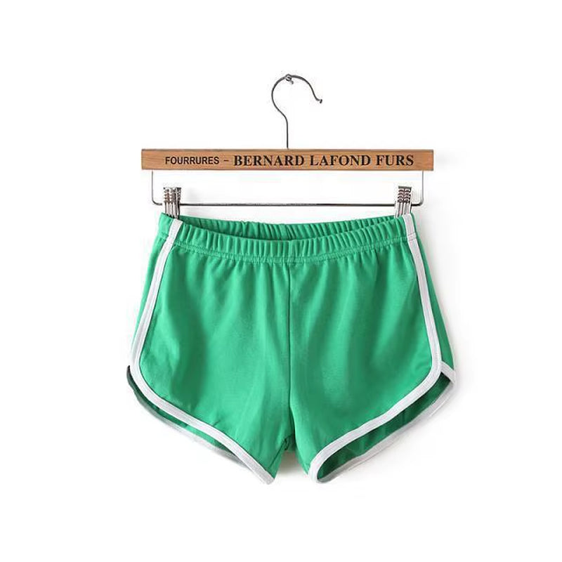 Sexy Silm Fit Soild Casual Short Pant for Women Clothes Streetwear Patchwork Mid Waist Panties Sports Fashion Ropa De Mujer