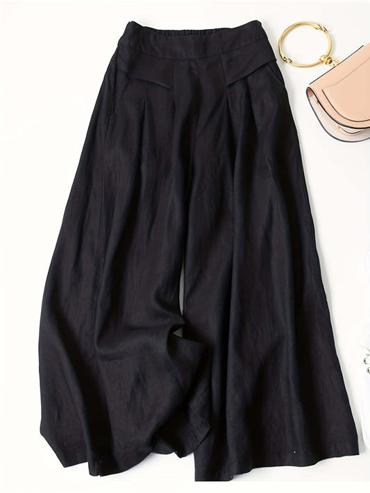Comfortable Women's High Waist Wide-Leg Pants