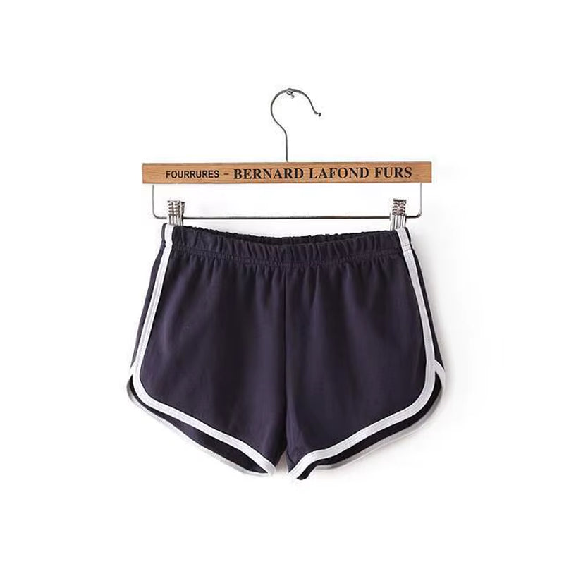Sexy Silm Fit Soild Casual Short Pant for Women Clothes Streetwear Patchwork Mid Waist Panties Sports Fashion Ropa De Mujer
