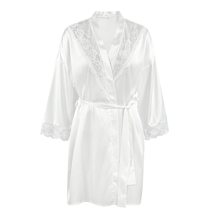 Lace-up Nightgown Loose And Comfortable Ladies' Homewear
