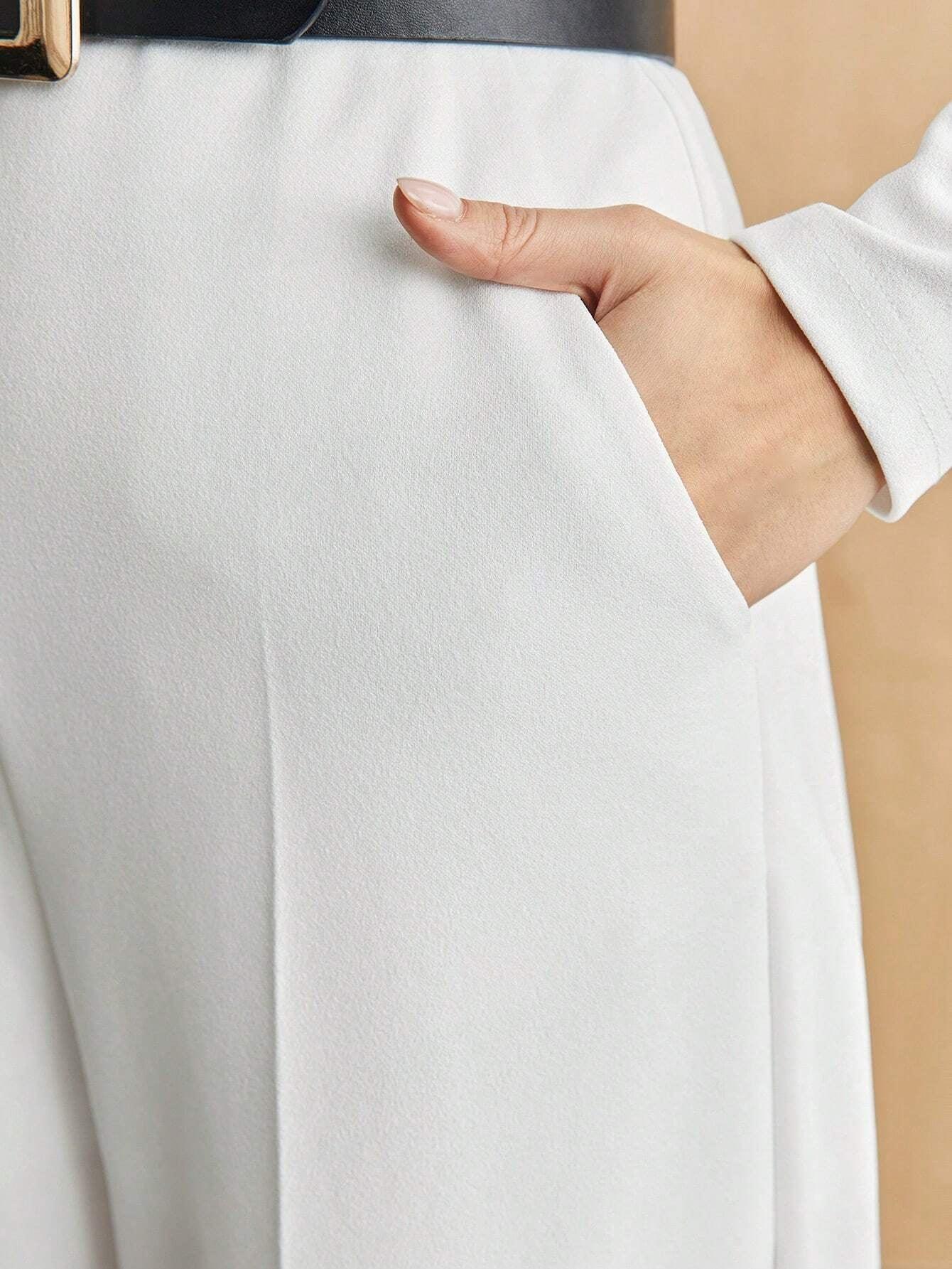 Bizchic Women'S Hollow Out Collar Jumpsuit without Waist Belt