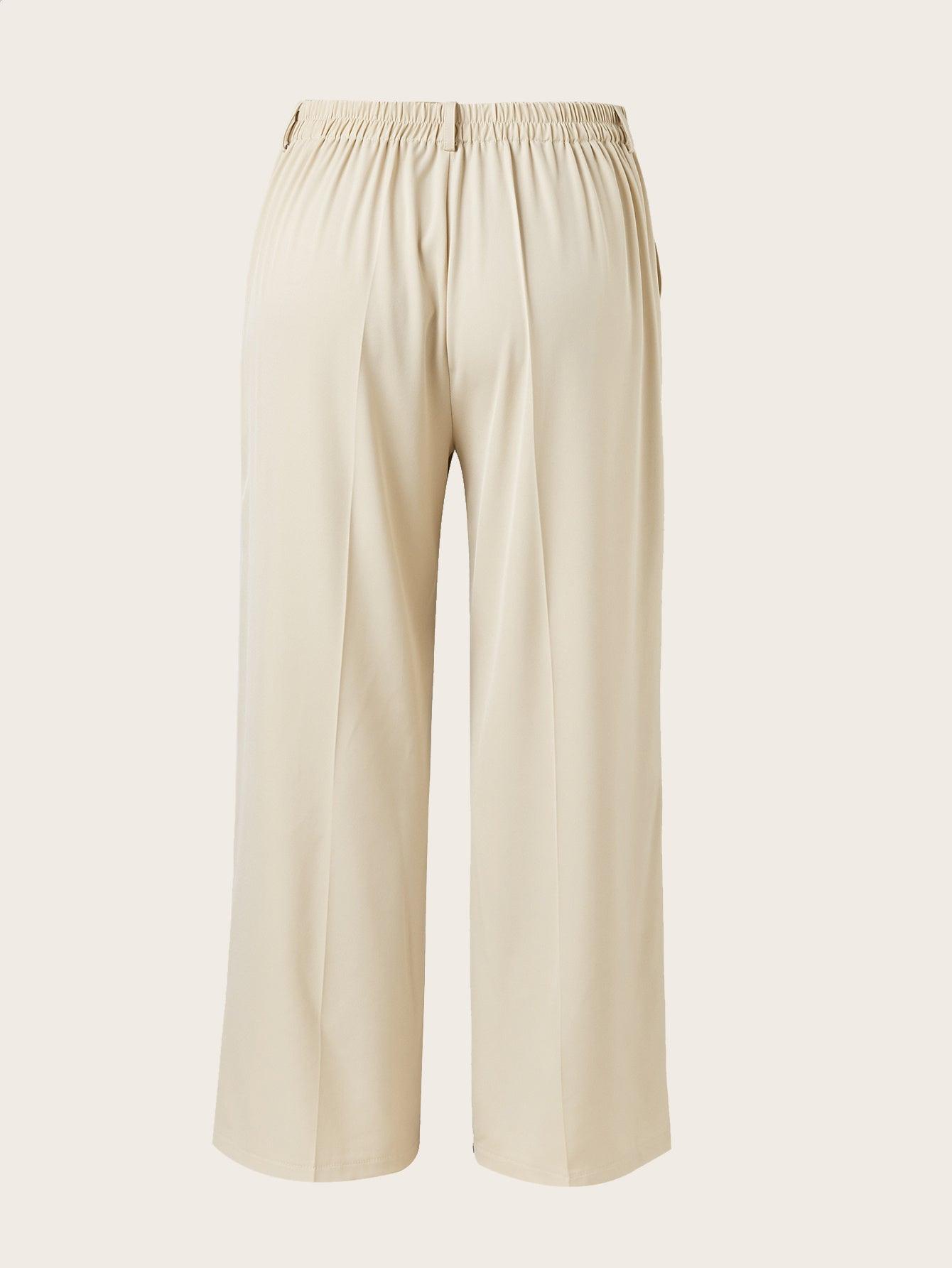 Women's  High Waist Straight Leg Trousers