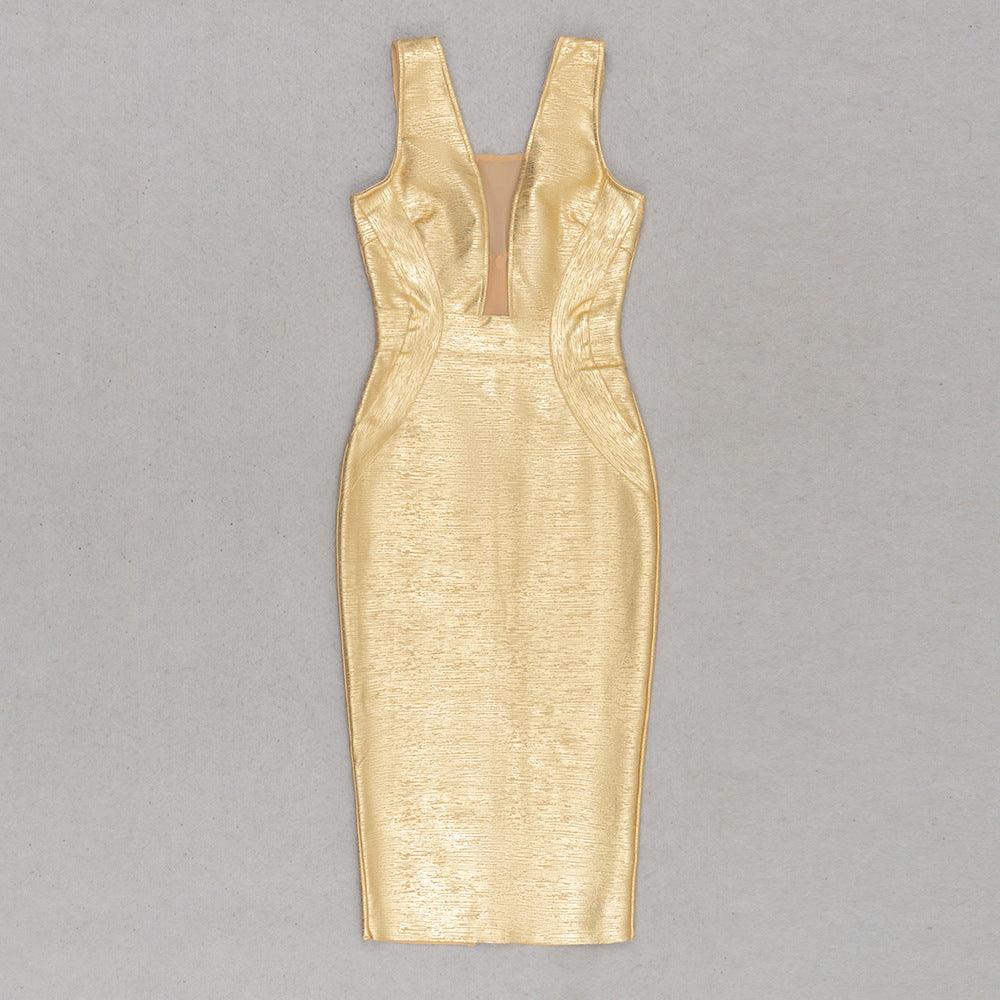 Women's Long Dress With Suspenders