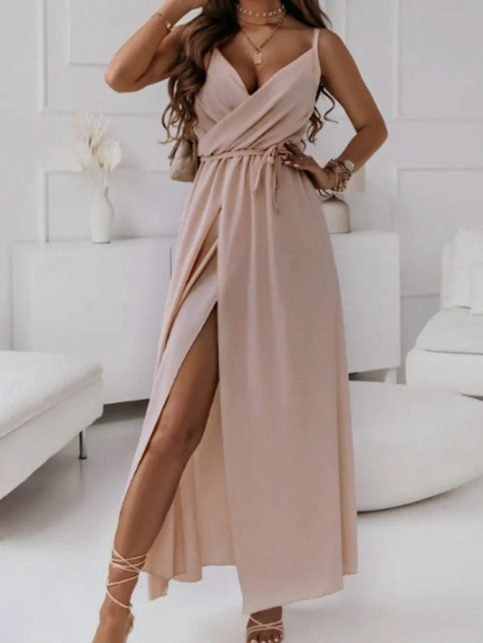 summer new elegant V-neck dress dress