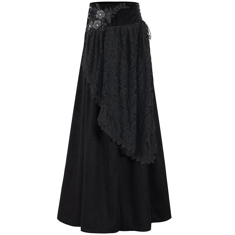 Lace-up Waist Women's Skirt
