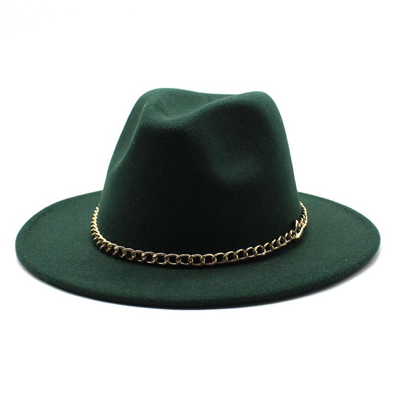 Broad-brimmed Hat Fashion Flat Brim Top Hat Men Women
