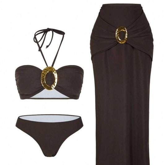 Design Sense One Piece Swimsuit Beach Hot Spring Suit Female