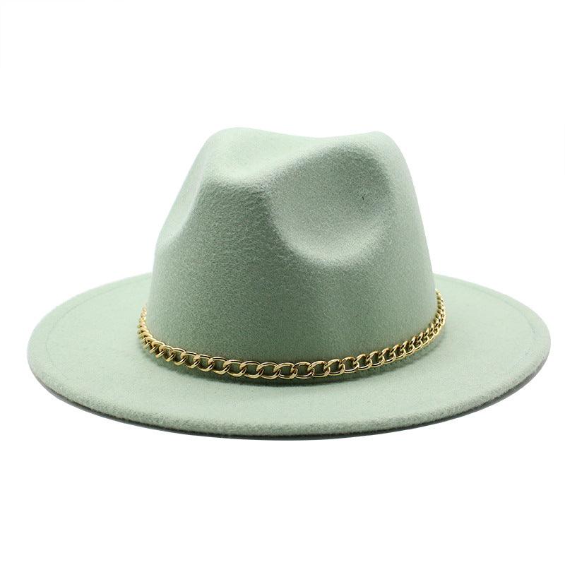 Broad-brimmed Hat Fashion Flat Brim Top Hat Men Women