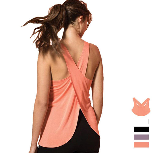Yoga Vest Women's Summer Thin Loose Exercise Blouse