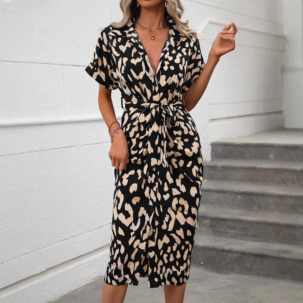 Women's New Leopard Print Dress
