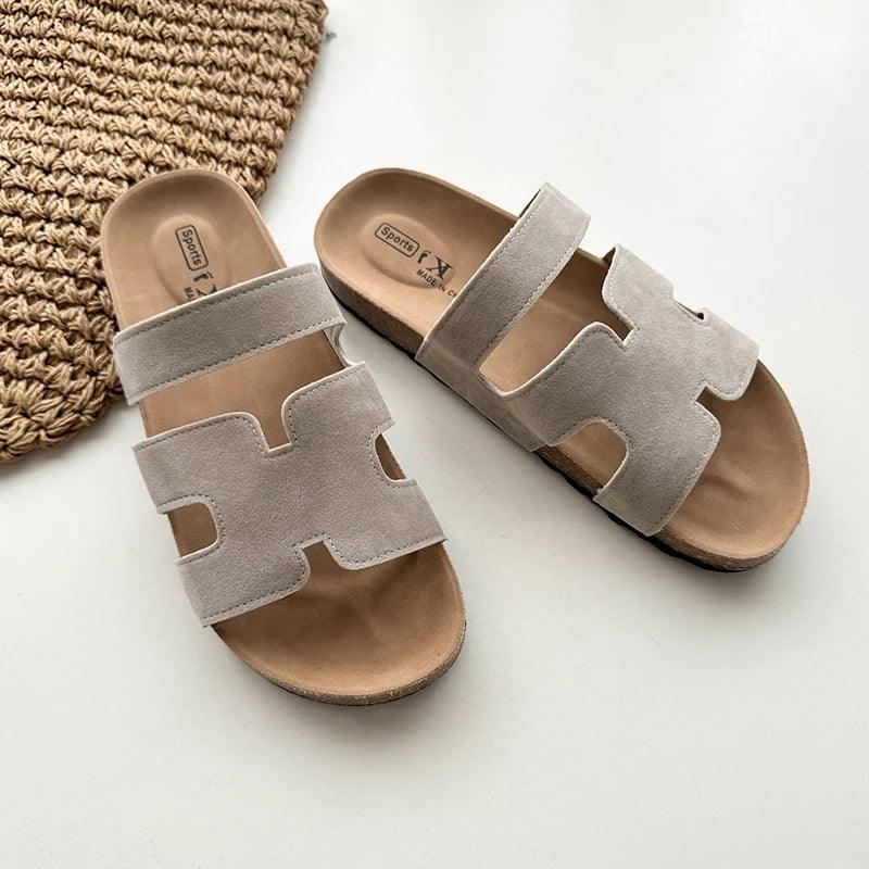 Classic Cork Footbed Clogs Sandals Women Summer Brand