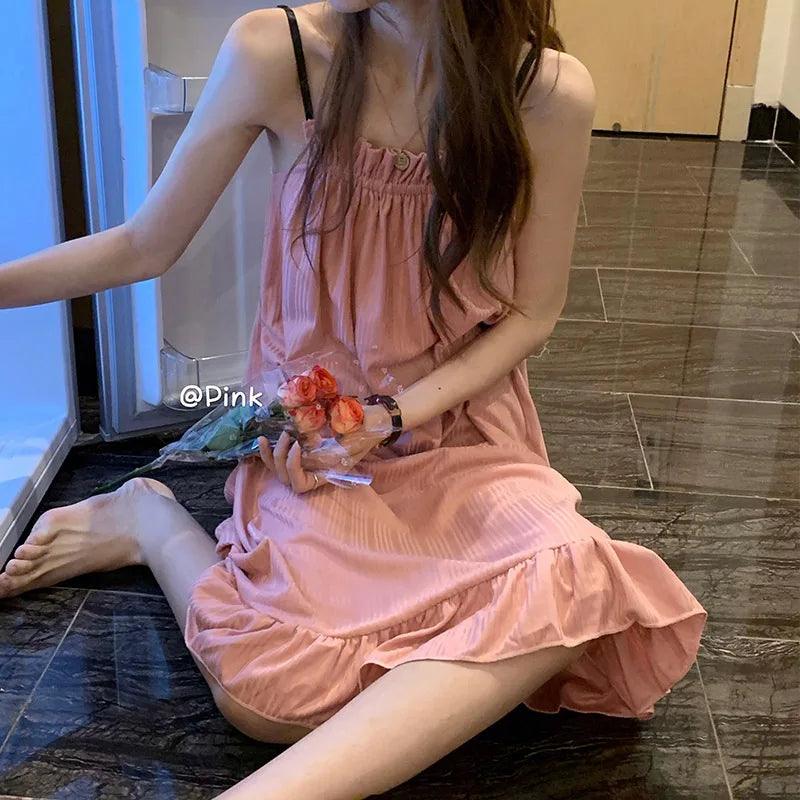 Nightdress Women Pajamas Sexy Homewear Summer Sleepwear Princess