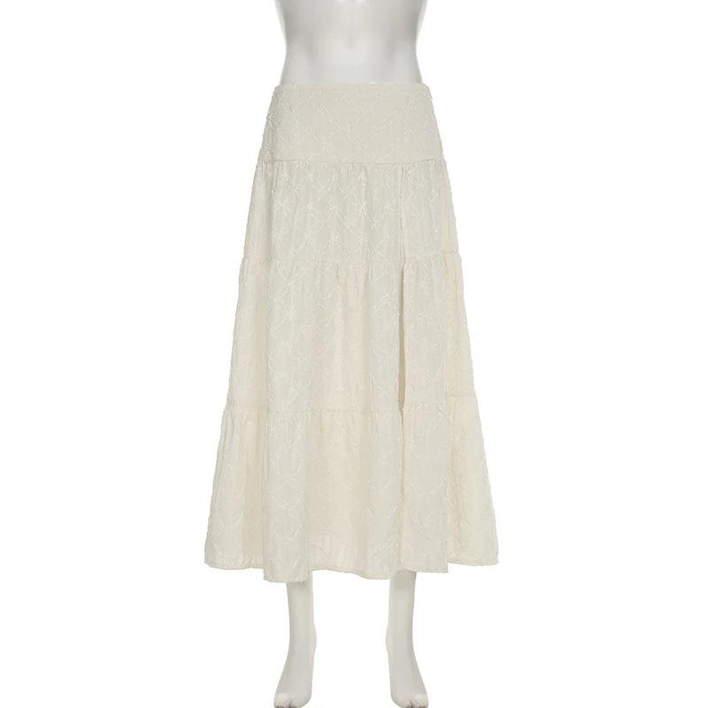 Bohemian Split Long Semi-Dress Beach Holidays Women Fashion 2025 Summer Clothing
