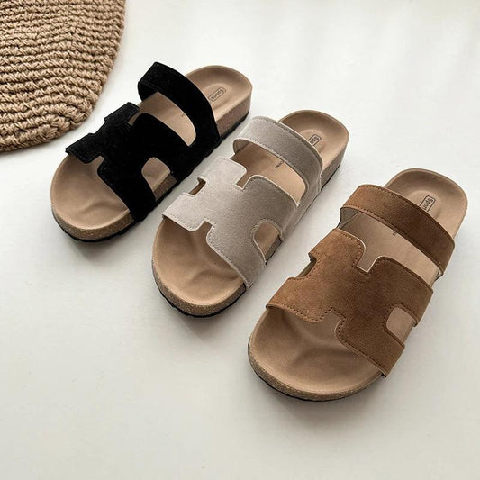 Classic Cork Footbed Clogs Sandals Women Summer Brand
