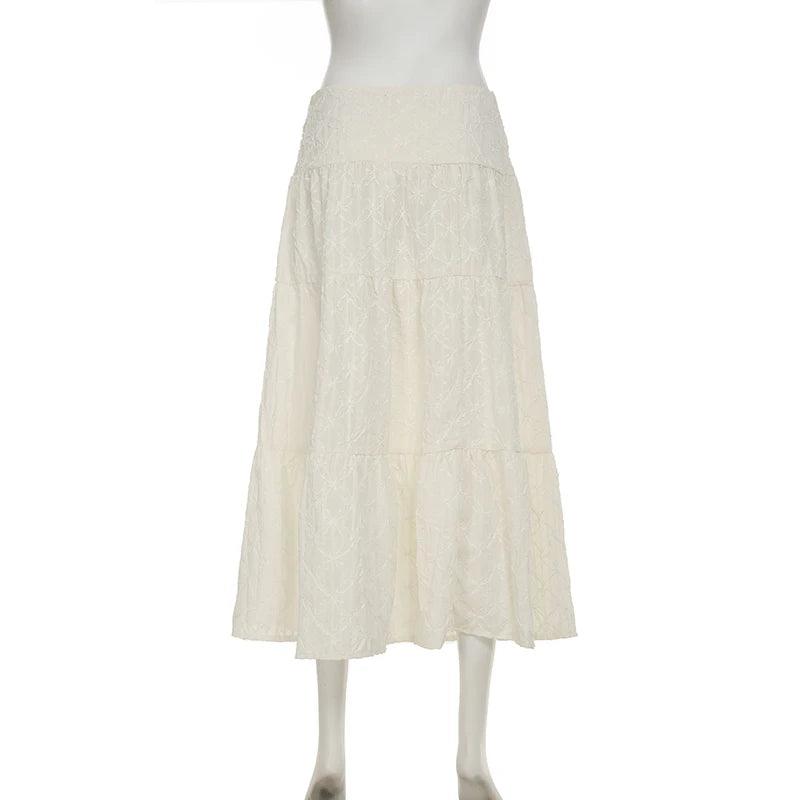 Bohemian Split Long Semi-Dress Beach Holidays Women Fashion 2025 Summer Clothing