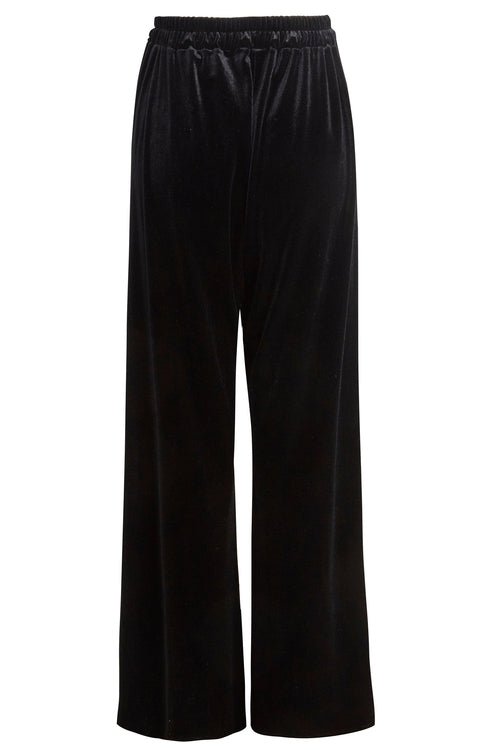 Wide Leg Velvet Trousers