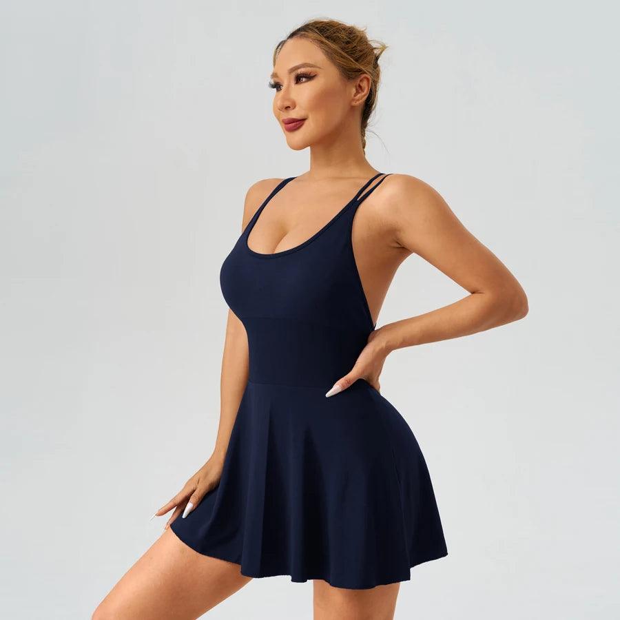 Summer Womens Dresses Sportswear Woman Gym
