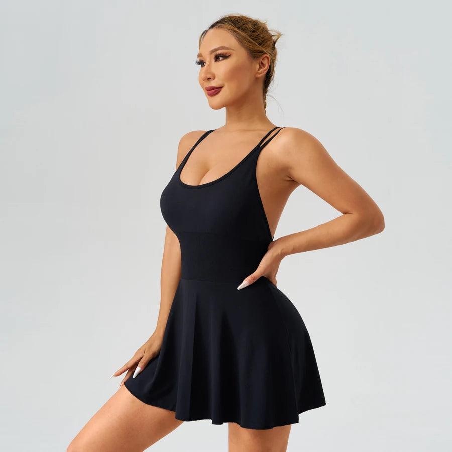 Summer Womens Dresses Sportswear Woman Gym