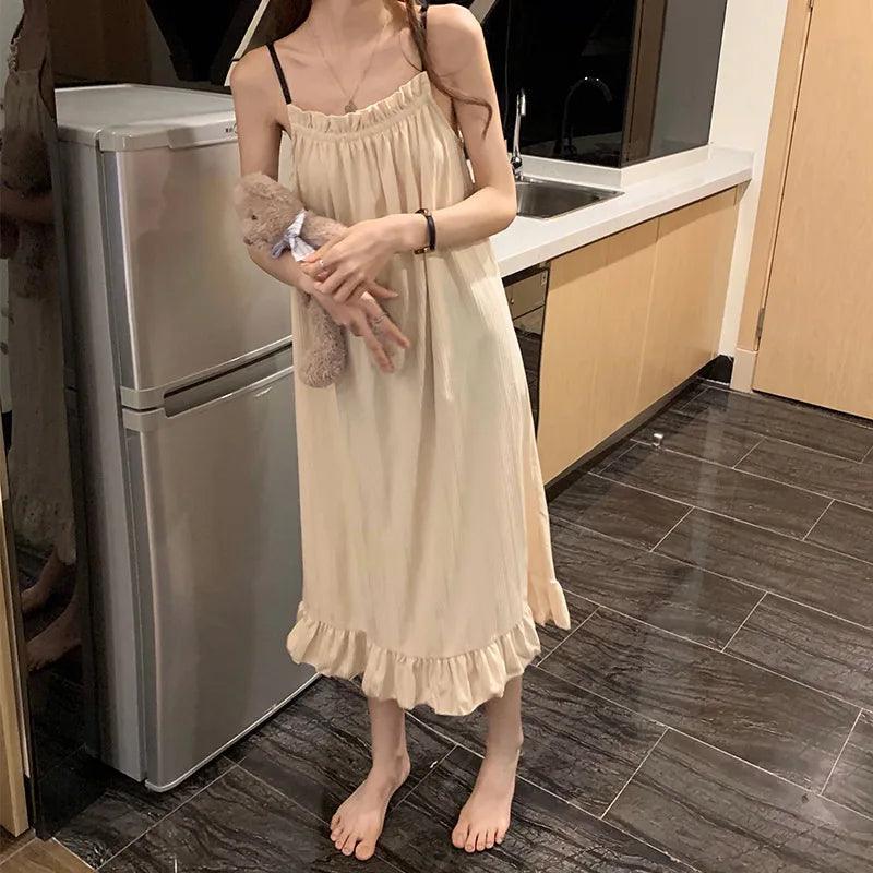 Nightdress Women Pajamas Sexy Homewear Summer Sleepwear Princess