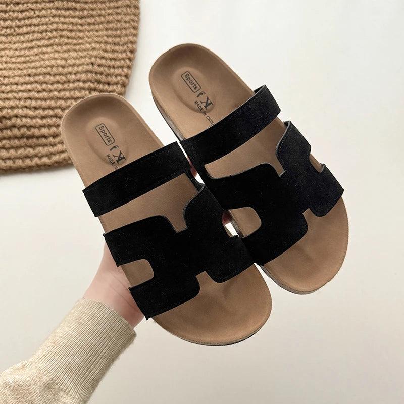 Classic Cork Footbed Clogs Sandals Women Summer Brand