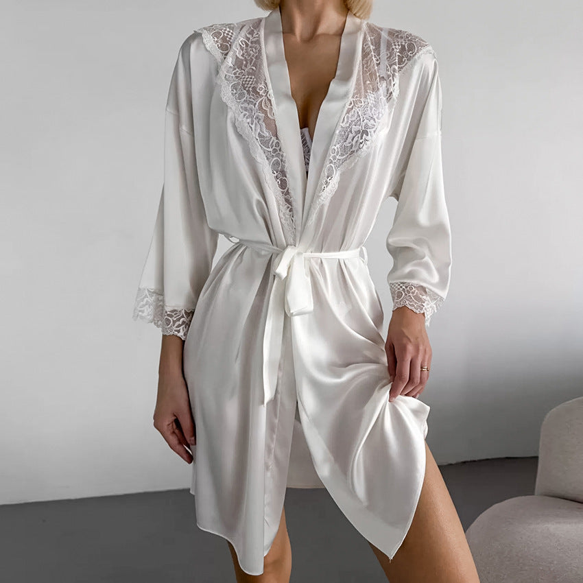 Lace-up Nightgown Loose And Comfortable Ladies' Homewear