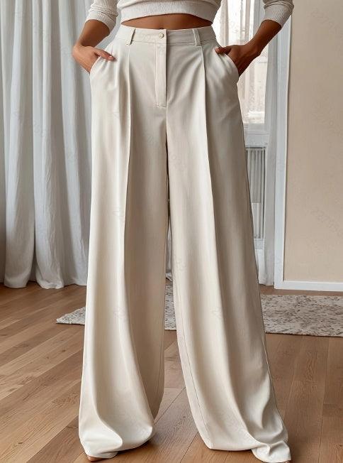 Women's  High Waist Straight Leg Trousers