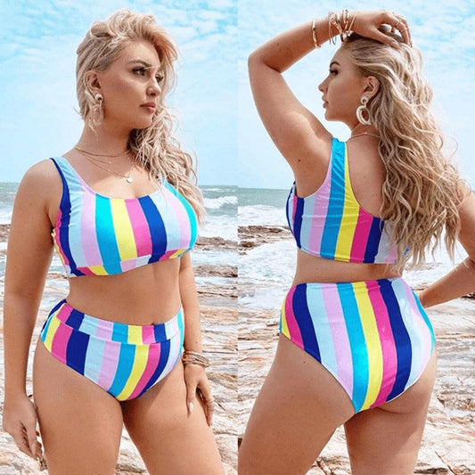 بيكيني نسائي منقسم بمقاسات كبيرة
