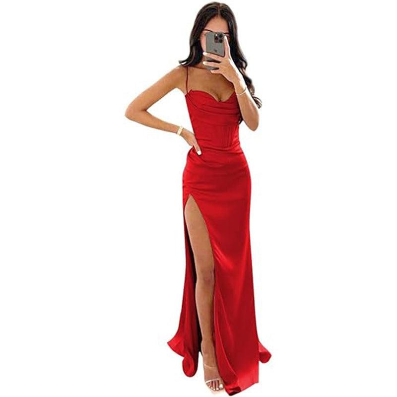 Sleeveless Camisole Evening Dress