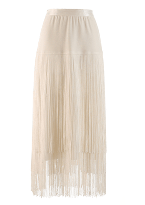 Design sense niche fashion three-layer fringed dark wind skirt female