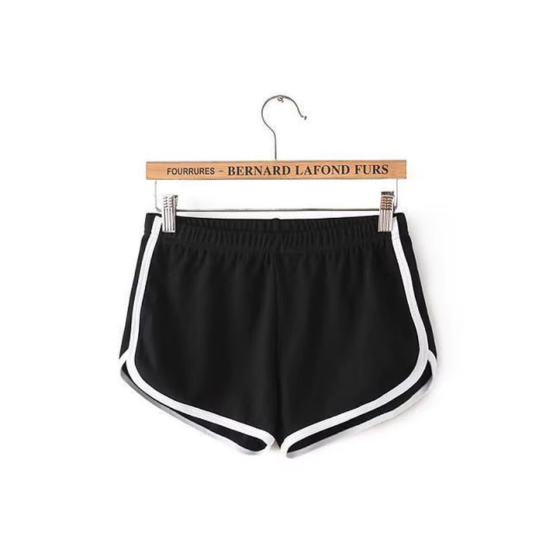 Sexy Silm Fit Soild Casual Short Pant for Women Clothes Streetwear Patchwork Mid Waist Panties Sports Fashion Ropa De Mujer