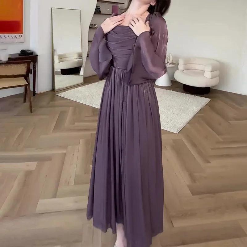Women Party Dresses Jalabiya Ruffles