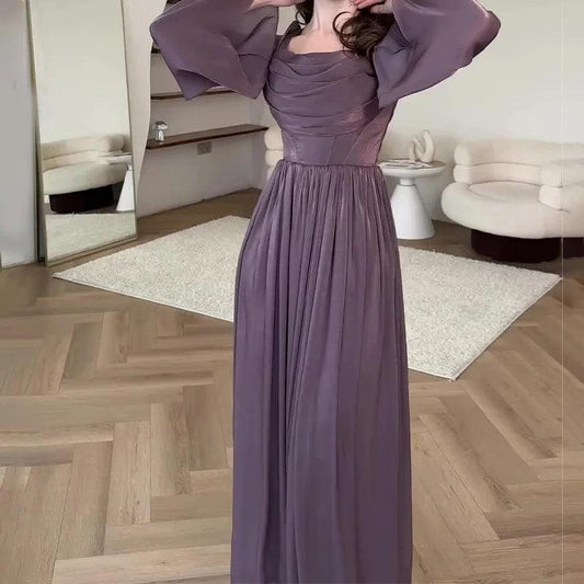 Women Party Dresses Jalabiya Ruffles