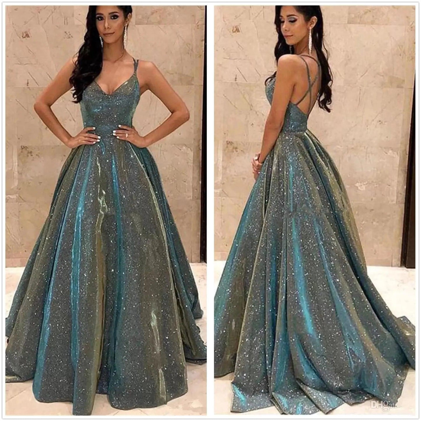 Sleeveless Backless High Waist Sequins Long Dress 2025 Summer Lace Up Maxi Vestidos  Floor Length