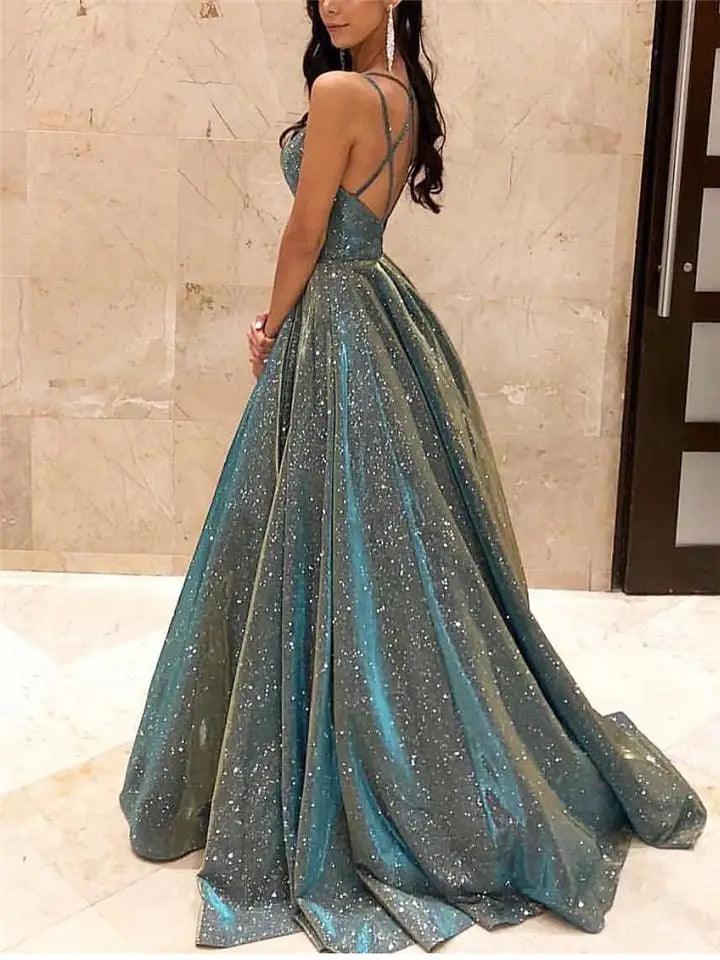 Sleeveless Backless High Waist Sequins Long Dress 2025 Summer Lace Up Maxi Vestidos  Floor Length