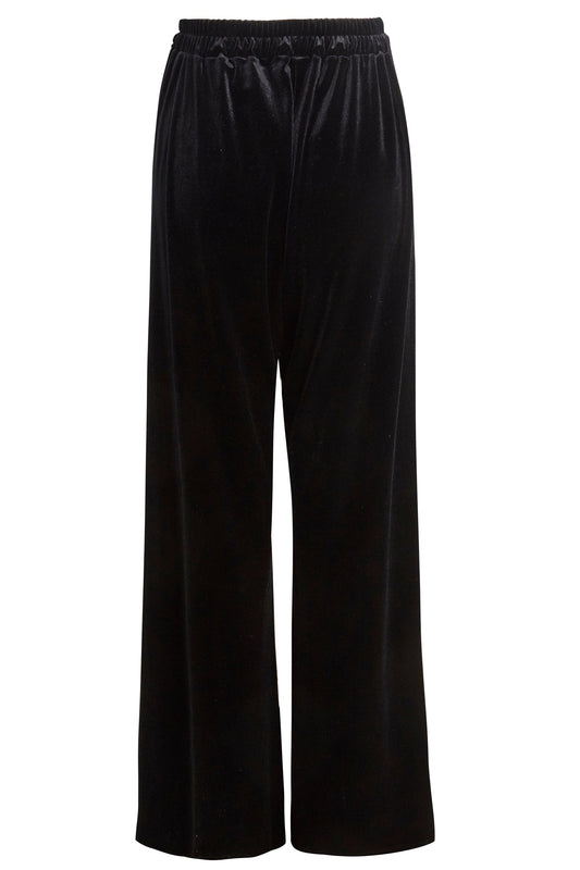 Wide Leg Velvet Trousers