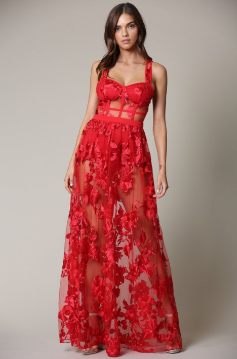 Elegant Embroidered Lace Dress - 43% Off at Rose Paulino