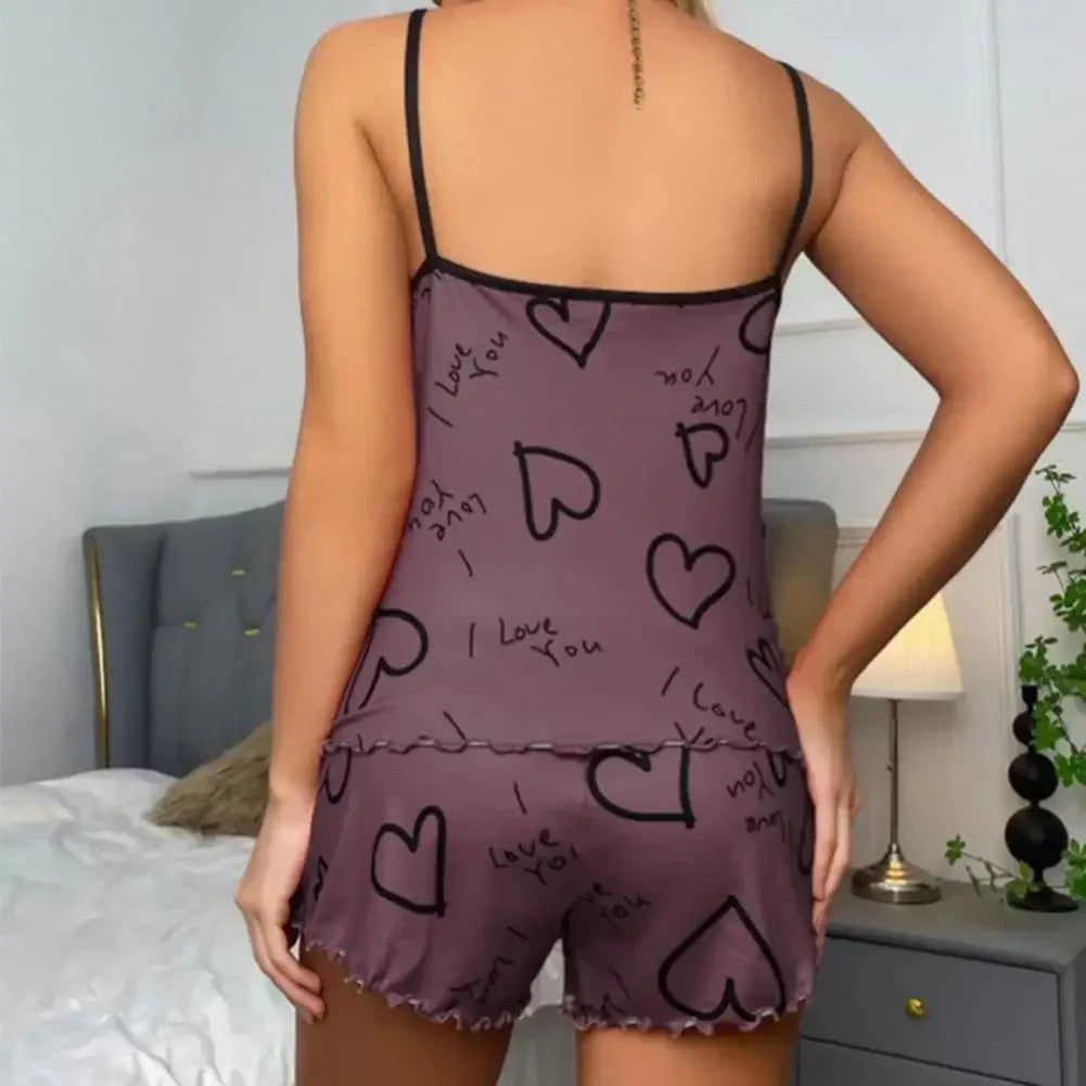 Summer Casual Pajama Set for Women's